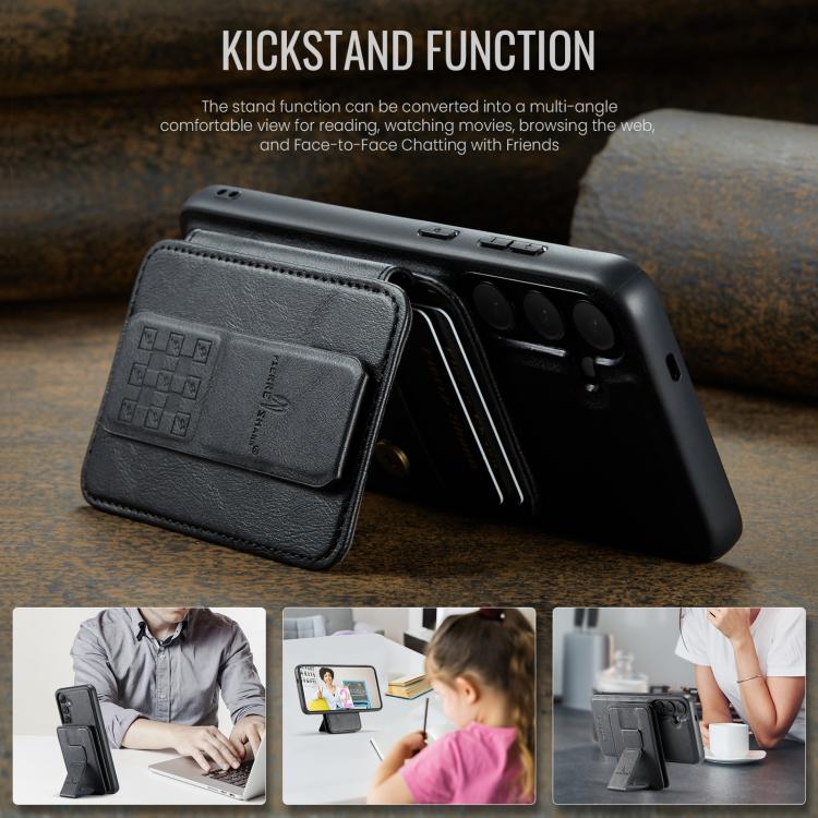 Fierre Shann FS028 MagSafe RFID Card Holder Back Phone Case