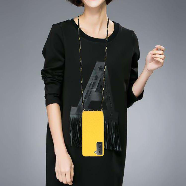 Wheat Straw Material Hybrid TPU Phone Case with Lanyard