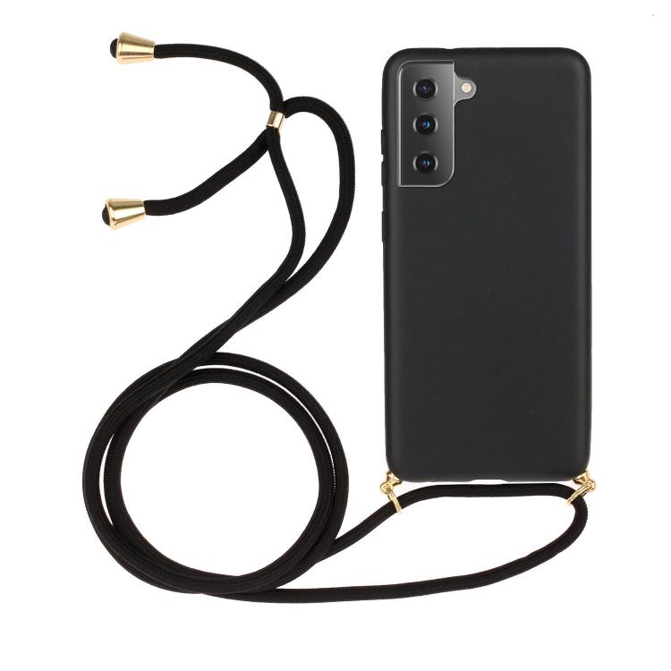 Wheat Straw Material Hybrid TPU Phone Case with Lanyard