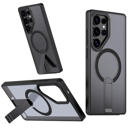 Star Shine Series TPU + PC MagSafe Phone Case with Fold Holder