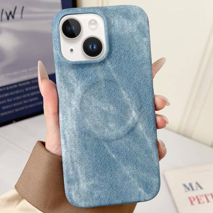 Denim MagSafe Magnetic PC + PU Phone Case