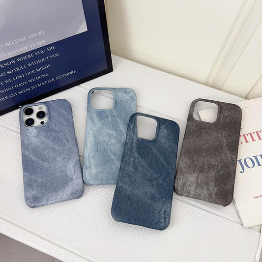 Denim MagSafe Magnetic PC + PU Phone Case