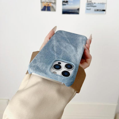 Denim MagSafe Magnetic PC + PU Phone Case