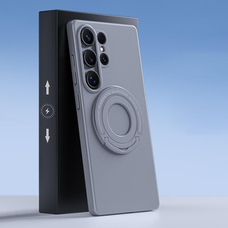 Frosted MagSafe Magnetic Ring Holder PC Phone Case