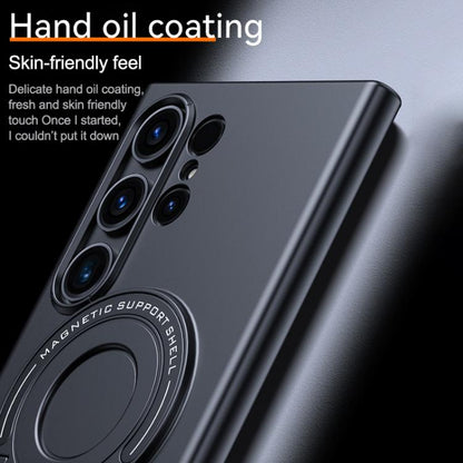 Frosted MagSafe Magnetic Ring Holder PC Phone Case