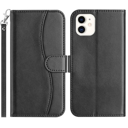 Dual-Folded S-shape Leather Phone Case