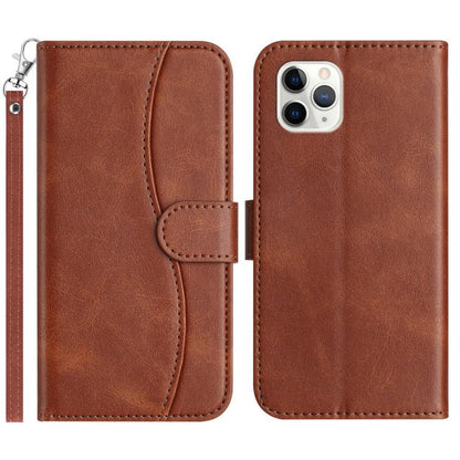 Dual-Folded S-shape Leather Phone Case