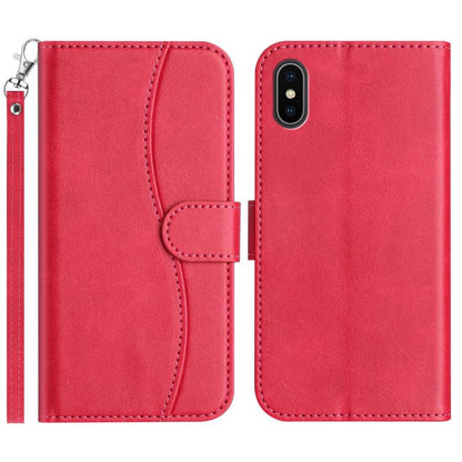 Dual-Folded S-shape Leather Phone Case