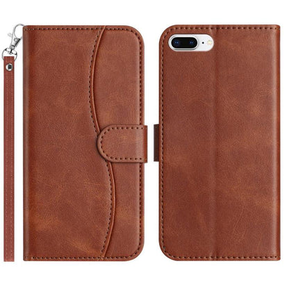 Dual-Folded S-shape Leather Phone Case