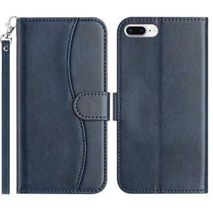 Dual-Folded S-shape Leather Phone Case