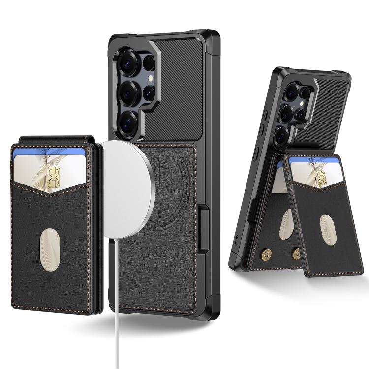 2-in-1 Magnetic Wallet MagSafe Leather Back Phone Case