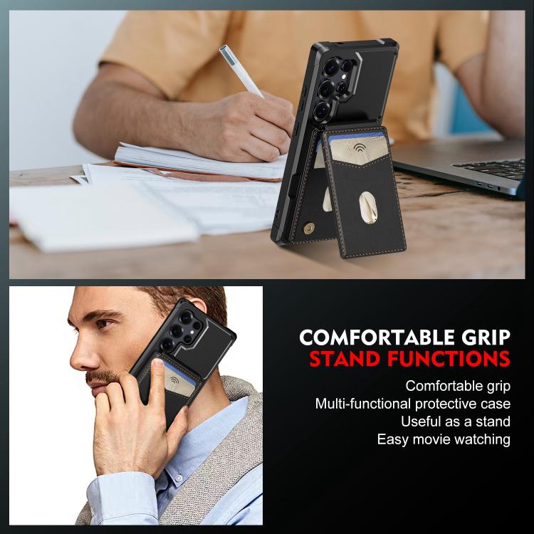 2-in-1 Magnetic Wallet MagSafe Leather Back Phone Case