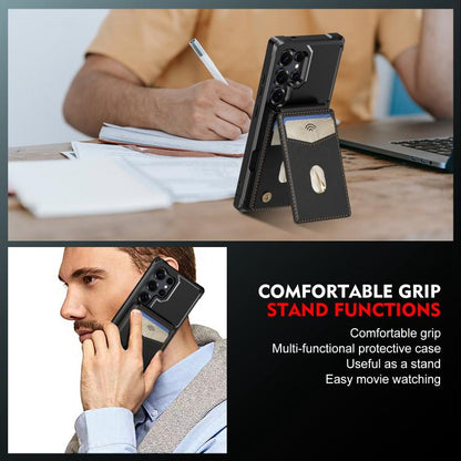 2-in-1 Magnetic Wallet MagSafe Leather Back Phone Case