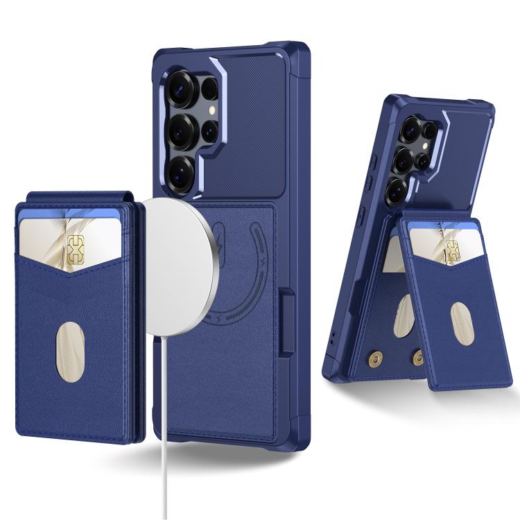 2-in-1 Magnetic Wallet MagSafe Leather Back Phone Case