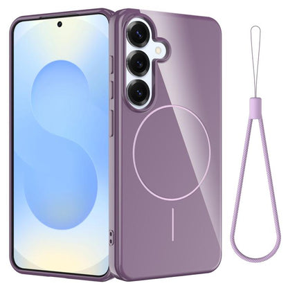 Glossy TPU Shockproof MagSafe Phone Case with Lanyard