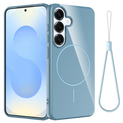 Glossy TPU Shockproof MagSafe Phone Case with Lanyard