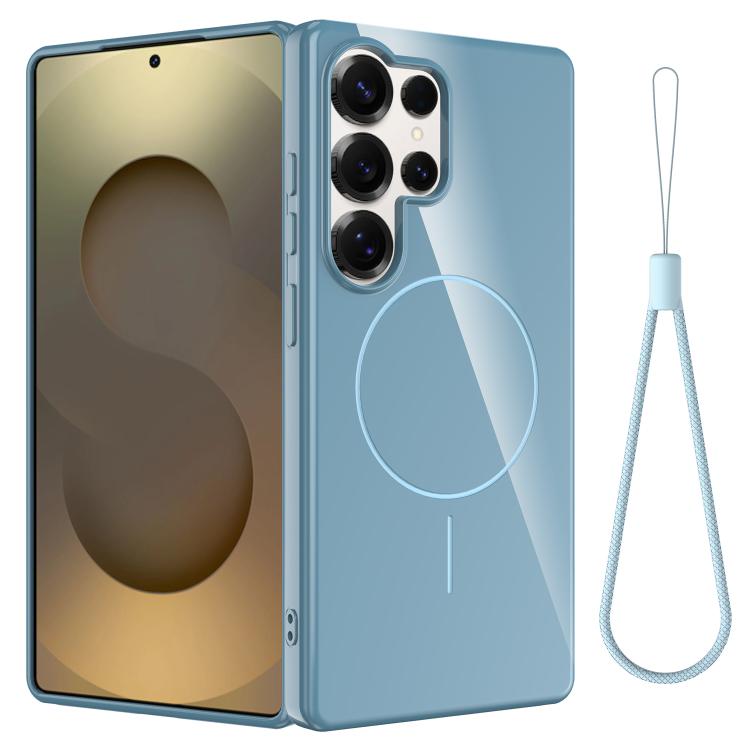 Glossy TPU Shockproof MagSafe Phone Case with Lanyard