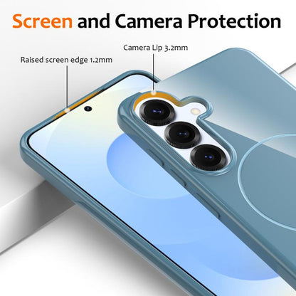 Glossy TPU Shockproof MagSafe Phone Case with Lanyard