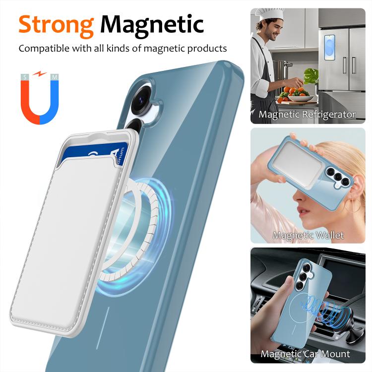 Glossy TPU Shockproof MagSafe Phone Case with Lanyard