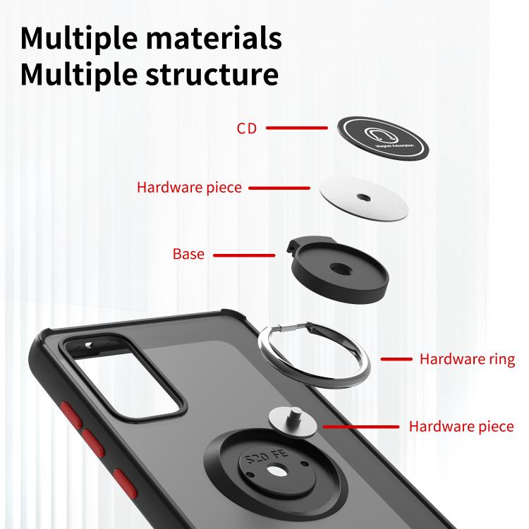 Q Shadow 1 Series TPU + PC Phone Case with Ring