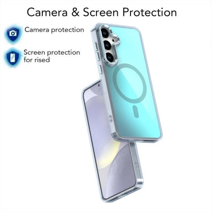 Plating Gradient Discolor MagSafe Phone Case with Holder