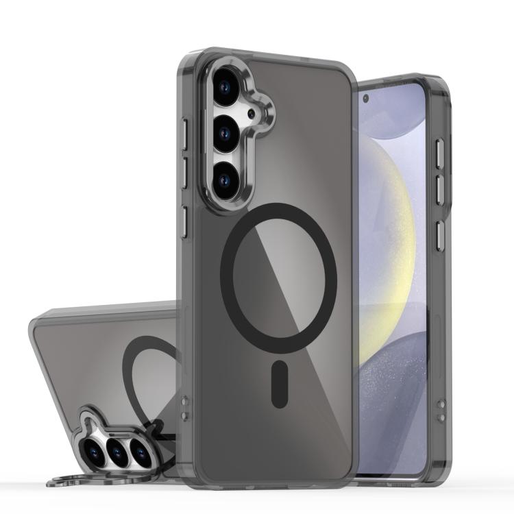 Plating Gradient Discolor MagSafe Phone Case with Holder