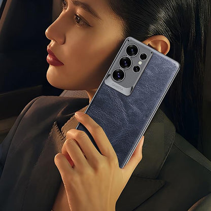 GKK Oil Wax Leather Scale Lens Phone Case