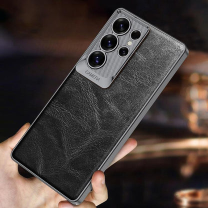 GKK Oil Wax Leather Scale Lens Phone Case