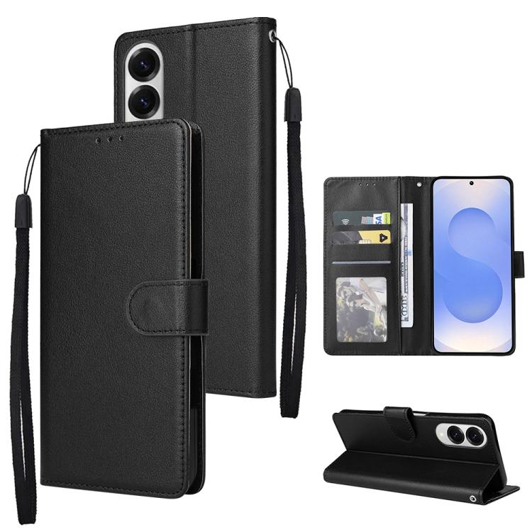 3-Card Slots Multifunctional Leather Phone Case