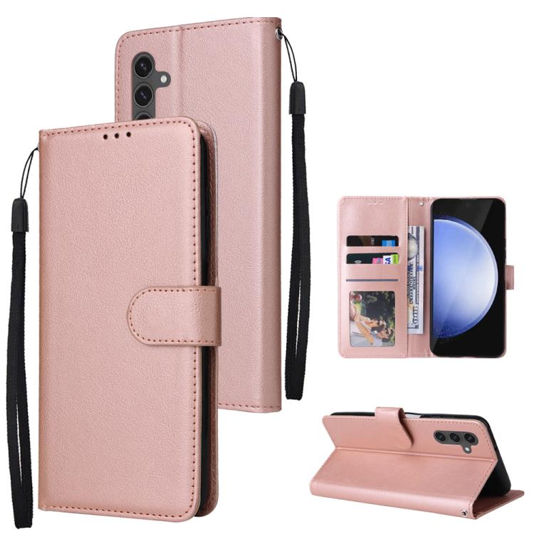 3-Card Slots Multifunctional Leather Phone Case