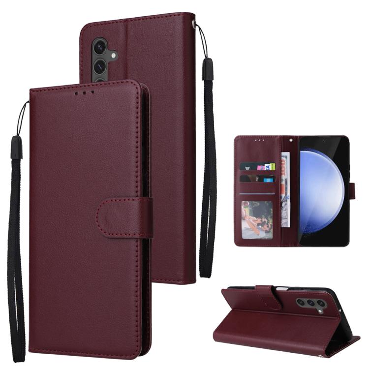 3-Card Slots Multifunctional Leather Phone Case