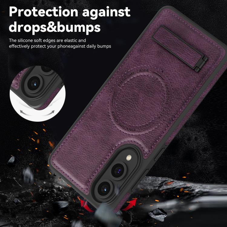 Multi-function Holder MagSafe PU Phone Case