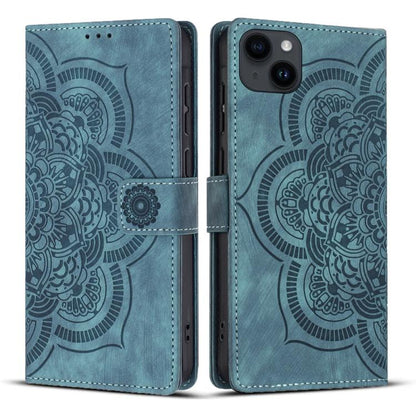 Mandala Embossed Retro Frosted Leather Phone Case