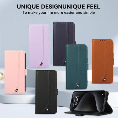 ABEEL Delicate Texture Splicing RFID Leather Phone Case