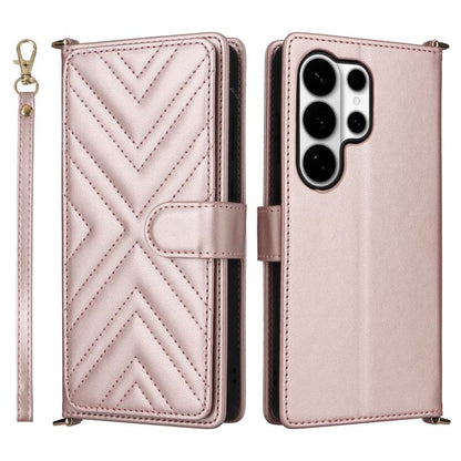 Multifunctional 6-Card Slots Leather Phone Case with Wrist Strap