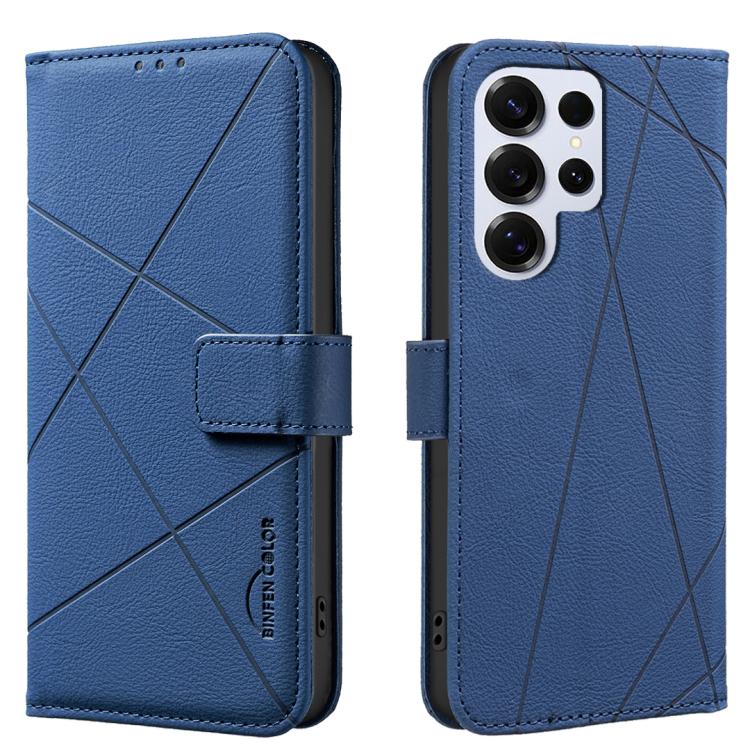 Geometric Pattern RFID Leather Phone Case
