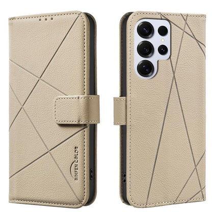 Geometric Pattern RFID Leather Phone Case