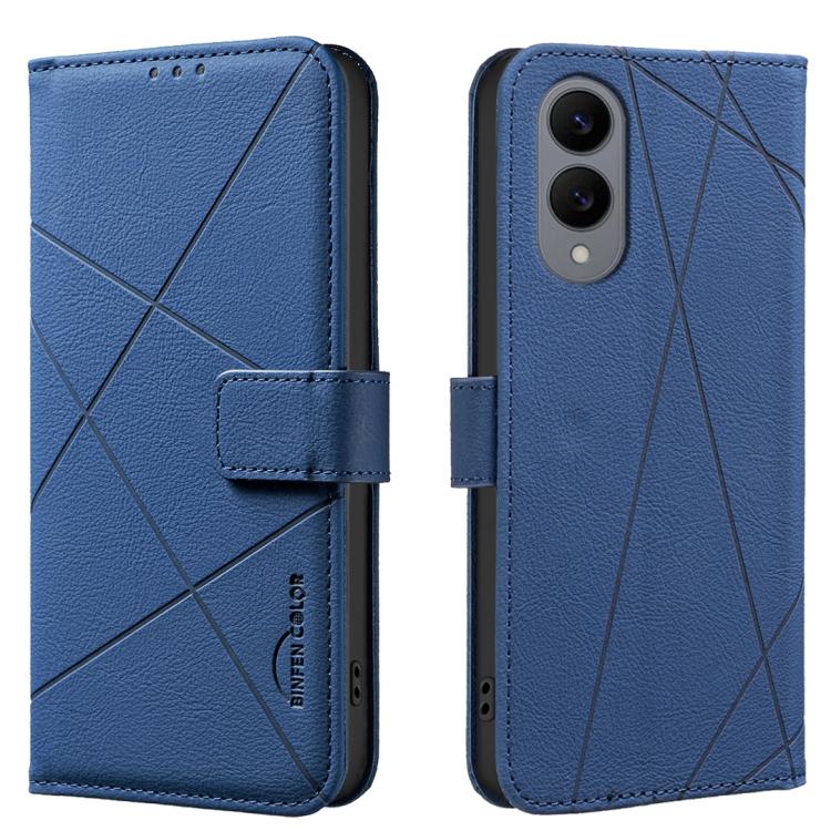 Geometric Pattern RFID Leather Phone Case