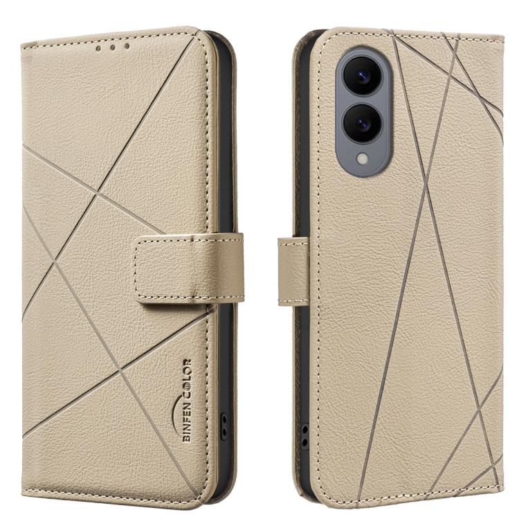 Geometric Pattern RFID Leather Phone Case