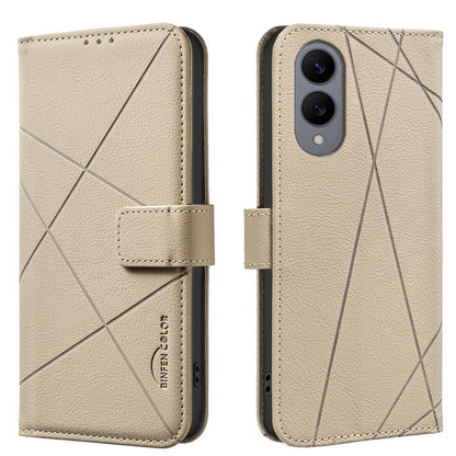 Geometric Pattern RFID Leather Phone Case