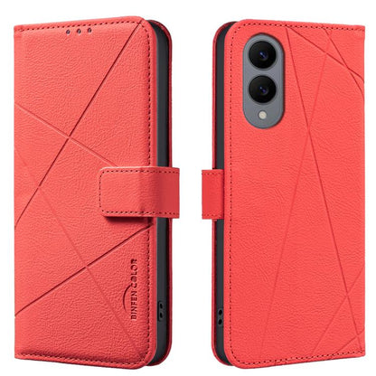 Geometric Pattern RFID Leather Phone Case