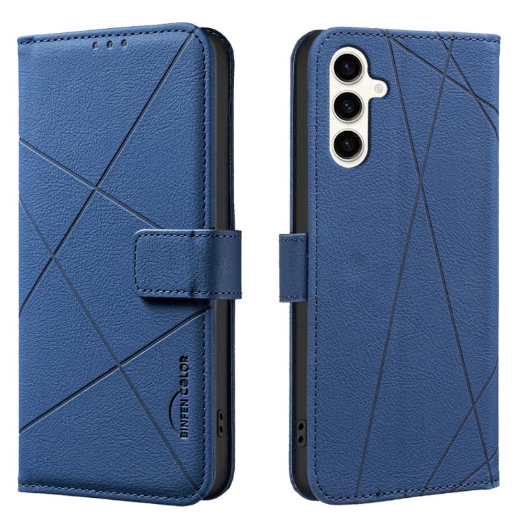 Geometric Pattern RFID Leather Phone Case