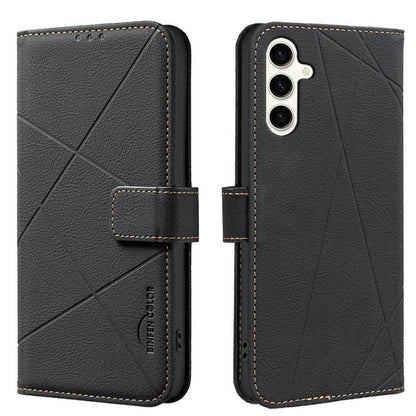 Geometric Pattern RFID Leather Phone Case