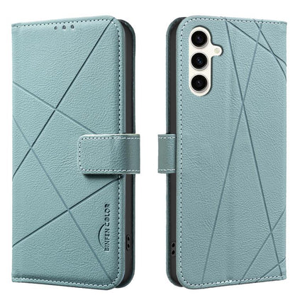 Geometric Pattern RFID Leather Phone Case
