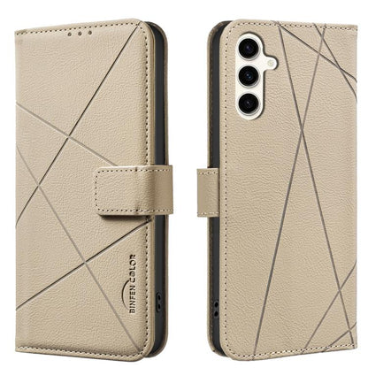Geometric Pattern RFID Leather Phone Case