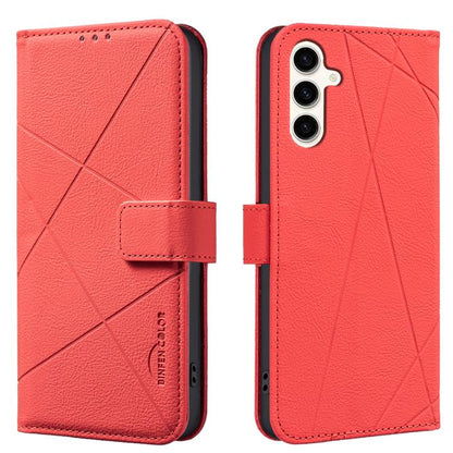 Geometric Pattern RFID Leather Phone Case