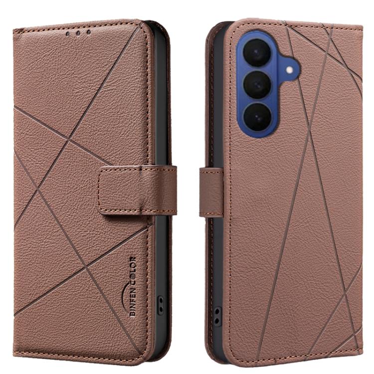 Geometric Pattern RFID Leather Phone Case