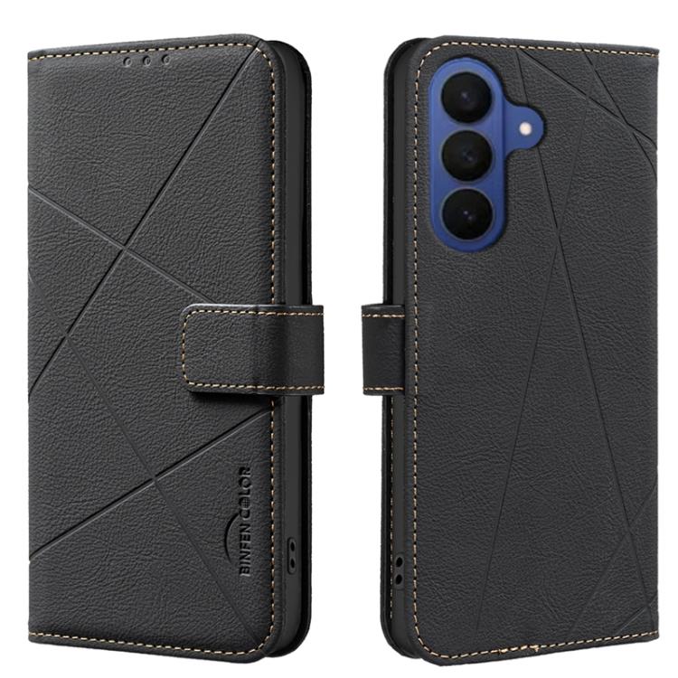 Geometric Pattern RFID Leather Phone Case