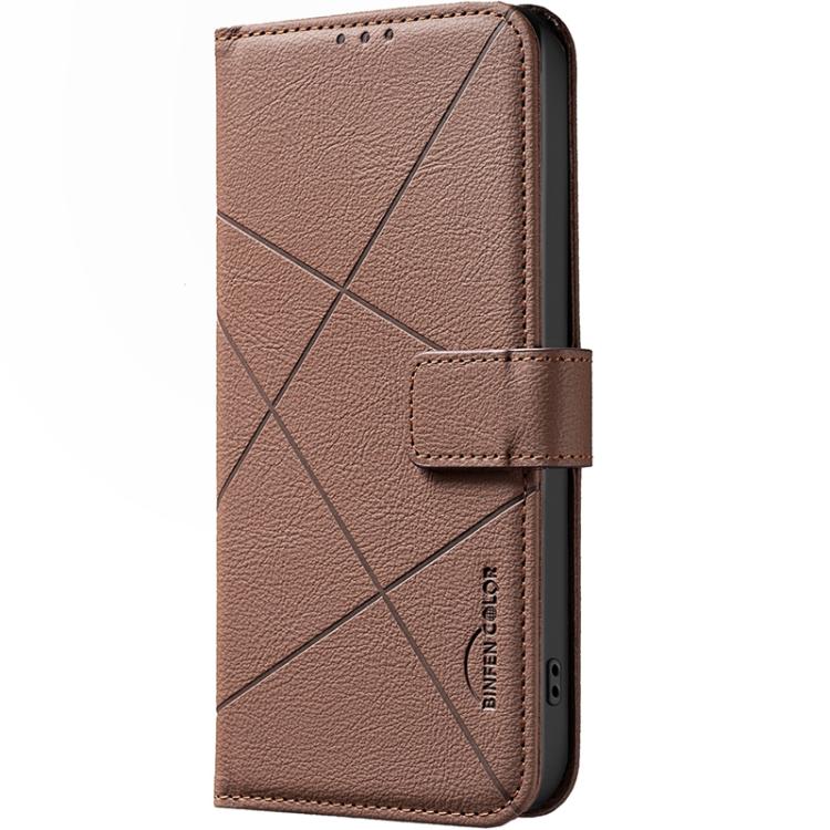 Geometric Pattern RFID Leather Phone Case