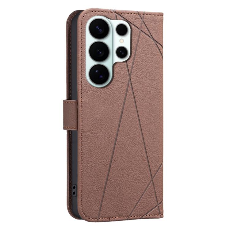Geometric Pattern RFID Leather Phone Case